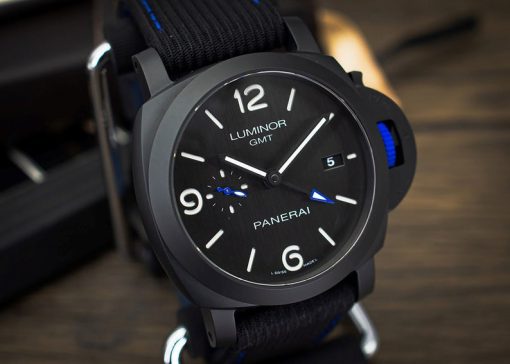 PANERAI Luminor GMT Bucherer BLUE Automatic Black Dial Men’s Watch Item No. PAM01176