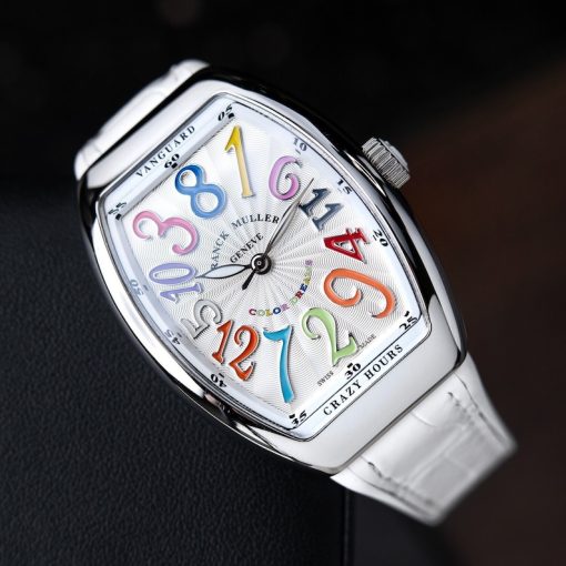 Franck Muller Vanguard Crazy Hours RARE Color Dreams Steel Automatic