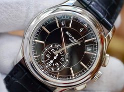 PATEK PHILIPPE Complications Black Dial Annual Calendar Platinum Men’s Watch Item No. 5905P-010