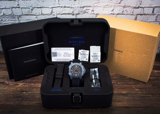 PANERAI Luminor GMT Bucherer BLUE Automatic Black Dial Men’s Watch Item No. PAM01176