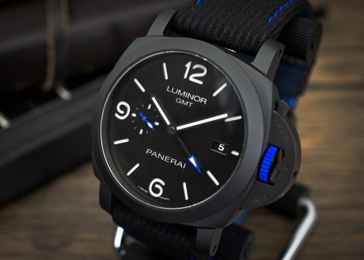 PANERAI Luminor GMT Bucherer BLUE Automatic Black Dial Men’s Watch Item No. PAM01176