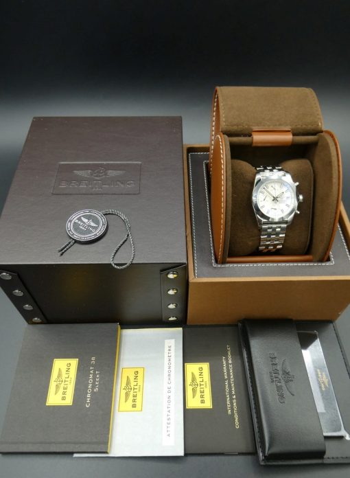 BREITLING Chronomat 38 Chronograph Automatic Chronometer Watch Item No. W1331012-A774-385A