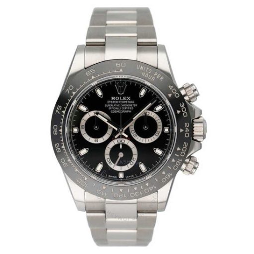 Pre-owned Rolex Daytona Chronograph Automatic Chronometer Black Dial Men’s Watch 116500LN