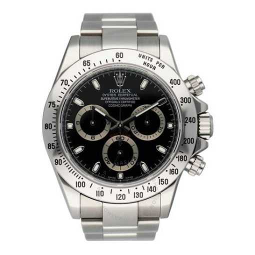 Pre-owned Rolex Daytona Chronograph Automatic Chronometer Black Dial Men’s Watch 116520 BKSO