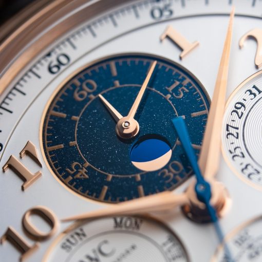 IWC Da Vinci Perpetual Calendar Chronograph Rose Gold Moonphase Leather 43