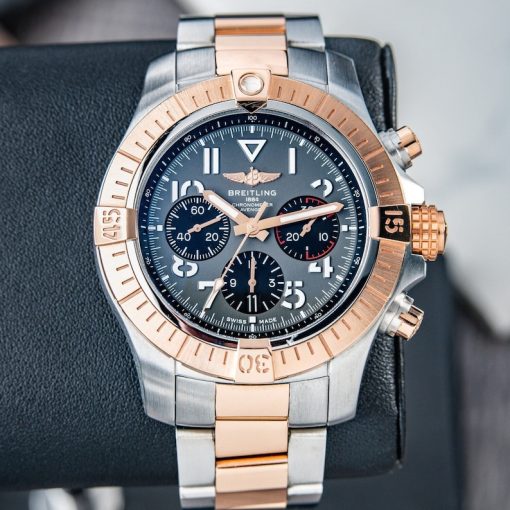 Breitling Avenger B01 Chronograph RARE 45mm Two Tone Rose Gold Grey