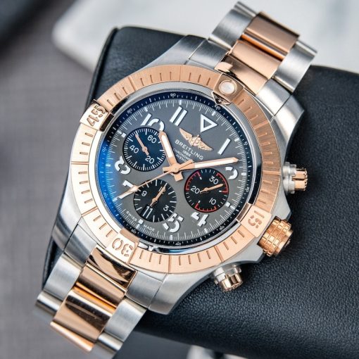 Breitling Avenger B01 Chronograph RARE 45mm Two Tone Rose Gold Grey