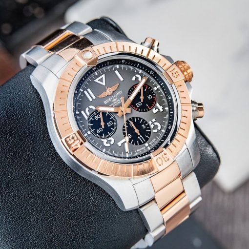 Breitling Avenger B01 Chronograph RARE 45mm Two Tone Rose Gold Grey