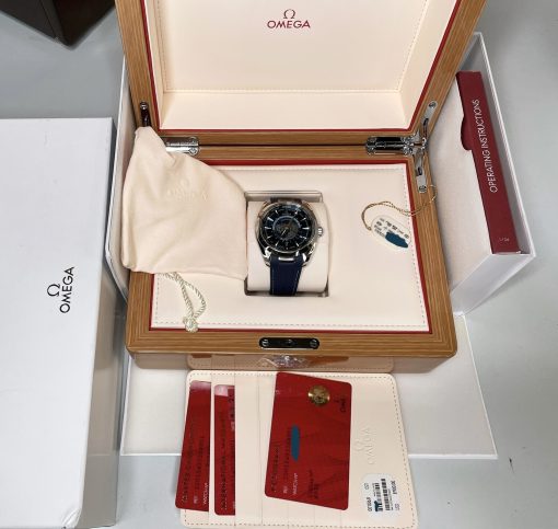 Omega Seamaster Aqua Terra Worldtimer Co-Axial Strap Blue Dial