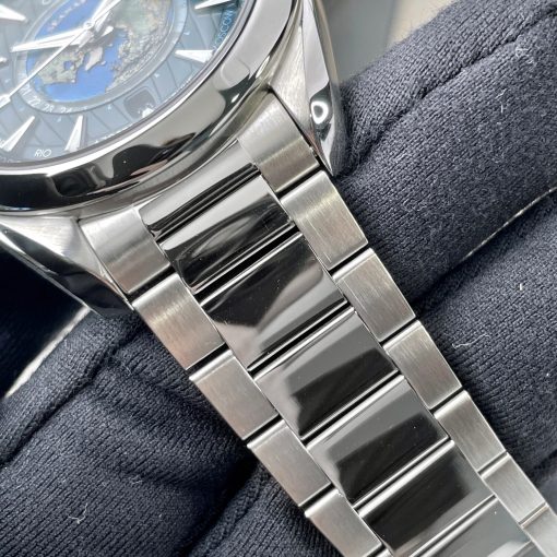 Omega Seamaster Aqua Terra Worldtimer Co-Axial Bracelet Blue Dial