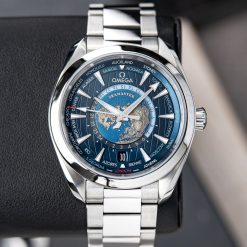 Omega Seamaster Aqua Terra Worldtimer Co-Axial Bracelet Blue Dial