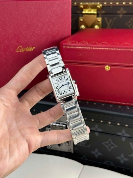 Cartier Tank Must Wsta0052 Large Model Quartz Steel Bracelet