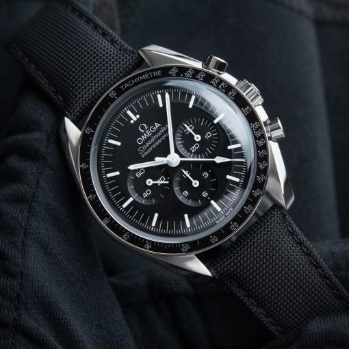 Omega Speedmaster Professional Moonwatch Chronograph Hesalite Nylon Strap