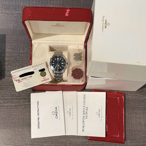 OMEGA Seamaster SMP Diver Date Blue Ceramic Steel James Bond Automatic