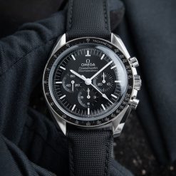 Omega Speedmaster Professional Moonwatch Chronograph Hesalite Nylon Strap