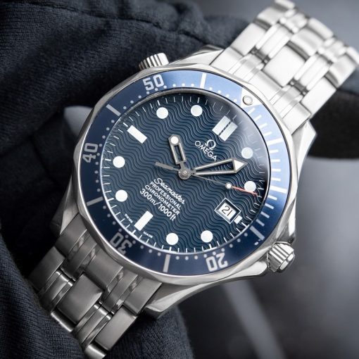 OMEGA Seamaster SMP Diver Date Blue Ceramic Steel James Bond Automatic