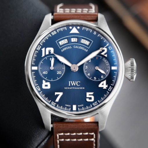 IWC Big Pilot’s Watch Annual Calendar RARE Edition “Le Petit Prince” White Gold