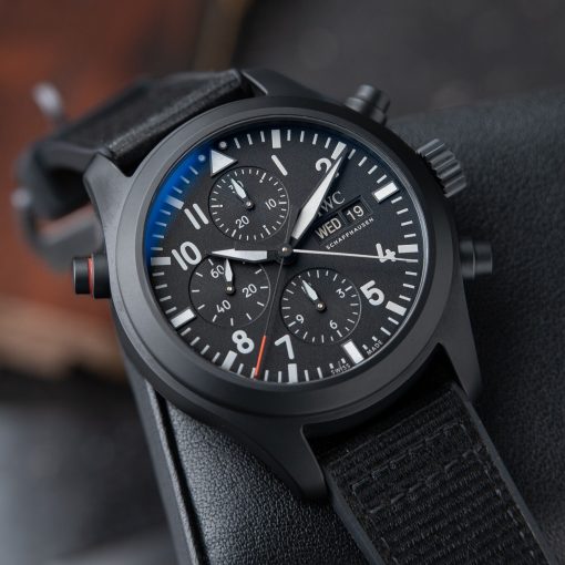 WC Double Chronograph Pilot’s Watch Double Split Seconds Top Gun Black Ceramic