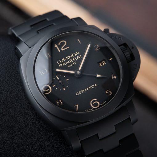 Panerai Luminor 1950 3 Days GMT Tuttonero Ceramic Bracelet Black Pam438