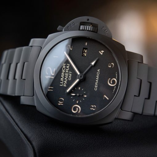 Panerai Luminor 1950 3 Days GMT Tuttonero Ceramic Bracelet Black Pam438