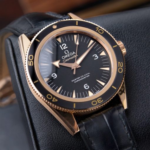 Omega Seamaster 300 Master Co-Axial Chronometer Sedna Rose Gold