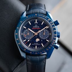 Omega Speedmaster Blue Side Of The Moon Ceramic Chronograph Set Aventurine