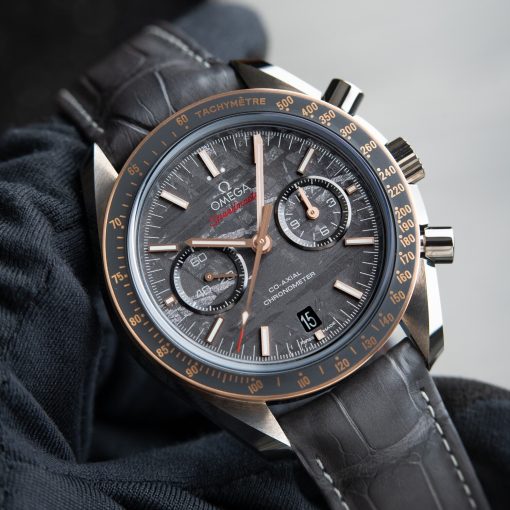 Omega Speedmaster Gray Side Of The Moon Meteorite Ceramic Rose Chronograph