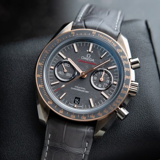 Omega Speedmaster Gray Side Of The Moon Meteorite Ceramic Rose Chronograph