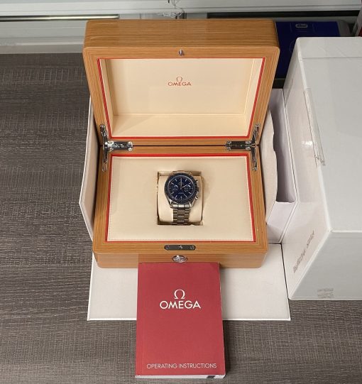 Omega Speedmaster Two Counters Co-Axial Titanium Chronograph Blue Ceramic