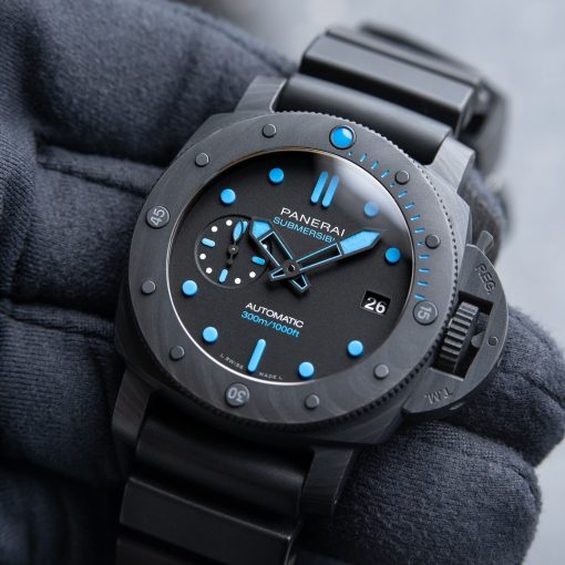 Panerai Luminor Submersible Carbotech Date Black Blue Automatic