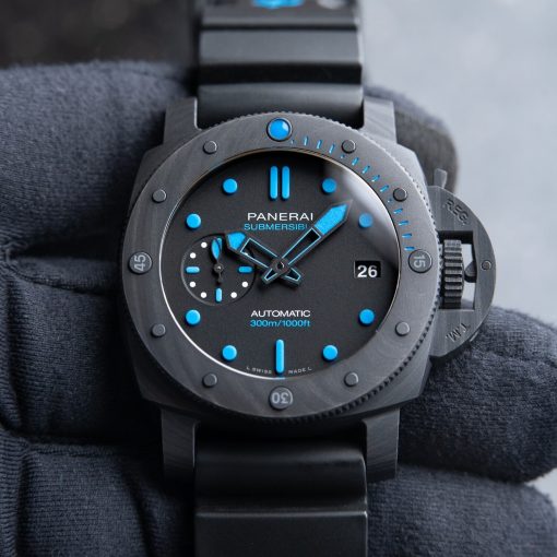 Panerai Luminor Submersible Carbotech Date Black Blue Automatic