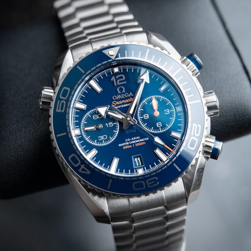 Omega Seamaster Planet Ocean SMP Chronograph Diver Blue Ceramic Bracelet