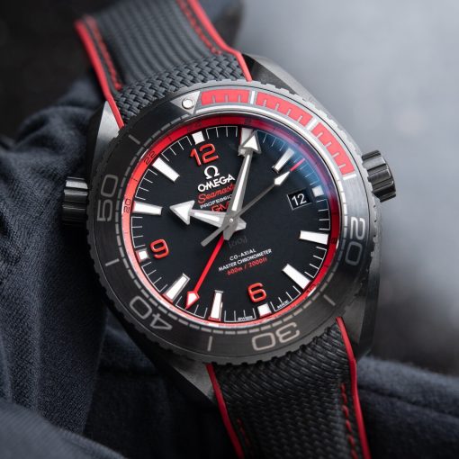 Omega Seamaster Professional Deep Black Red Diver 600M SMP Ceramic 45.5mm