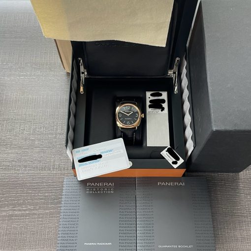 Panerai Radiomir Base Rose Gold Manual Black Leather Brown Dial 45mm Pam231