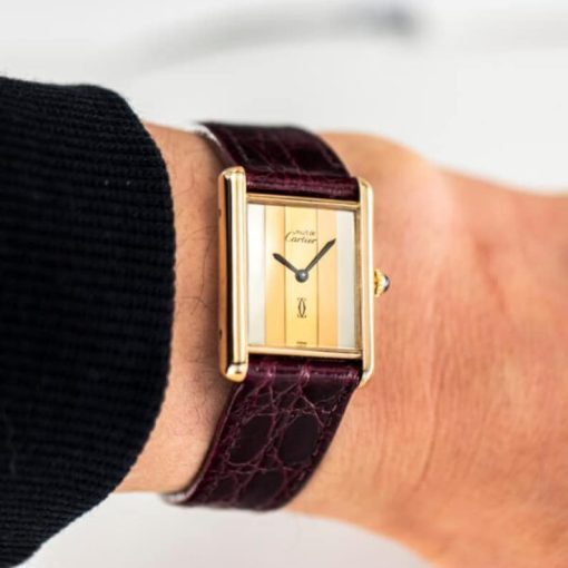 Must De Cartier Tank, 1980S Trinity Dial