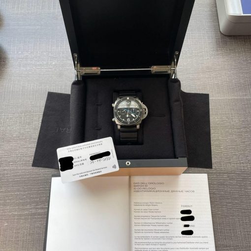 Panerai Luminor Submersible Flyback Chronograph 2022 Titanium Black PAM615