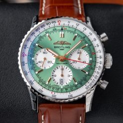 Breitling Navitimer 1 B01 Chronograph Steel Green Dial