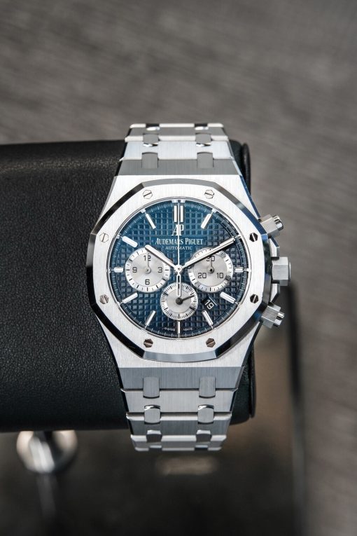 Audemars Piguet Royal Oak Chronograph Blue Dial 41mm Steel Watch