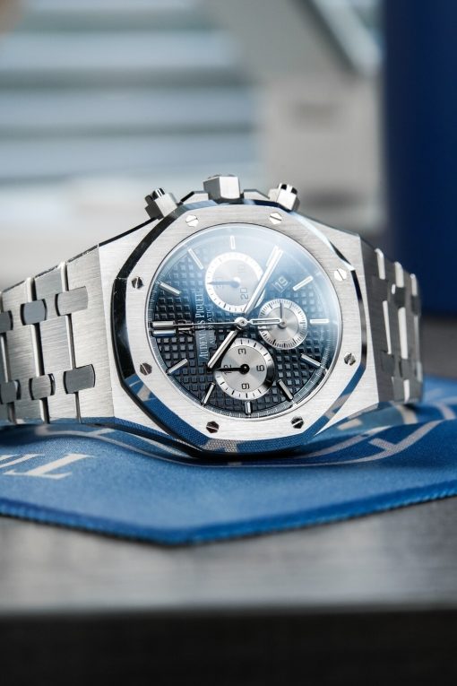 Audemars Piguet Royal Oak Chronograph Blue Dial 41mm Steel Watch