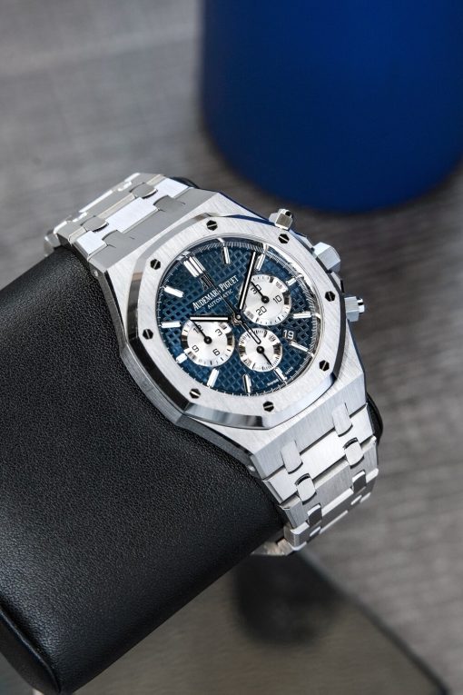 Audemars Piguet Royal Oak Chronograph Blue Dial 41mm Steel Watch