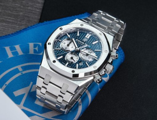 Audemars Piguet Royal Oak Chronograph Blue Dial 41mm Steel Watch