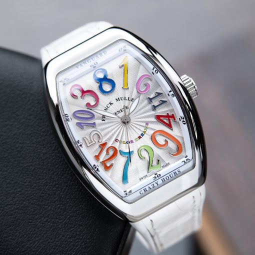 Franck Muller Vanguard Crazy Hours RARE Color Dreams Steel Automatic