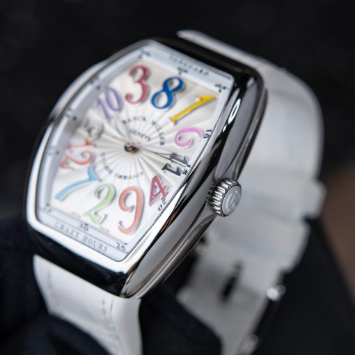 Franck Muller Vanguard Crazy Hours RARE Color Dreams Steel Automatic