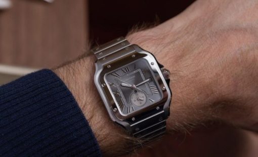 Cartier Add Dual Time Travel Complication to Santos Pilot’s Watch