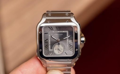 Cartier Add Dual Time Travel Complication to Santos Pilot’s Watch