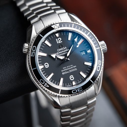 OMEGA Seamaster Planet Ocean Co-Axial Diver Steel Bracelet Black