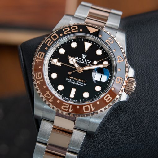 Rolex GMT-Master II UNWORN 3/2023 Rootbeer Steel Rose Gold Black Dial