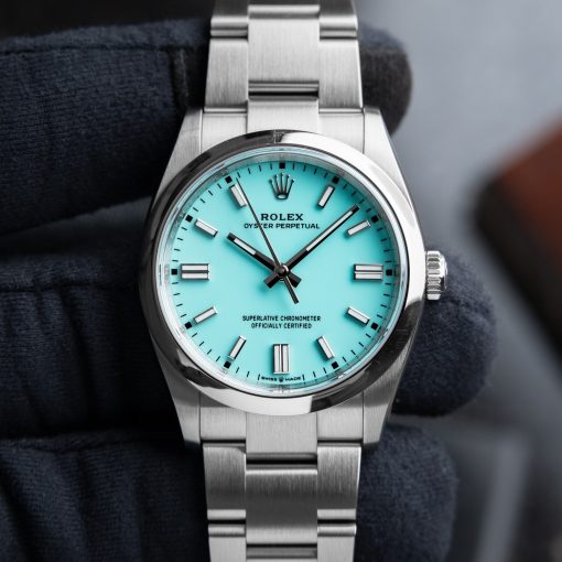 Rolex Oyster Perpetual 36 36mm Turquoise Dial Automatic Steel 126000