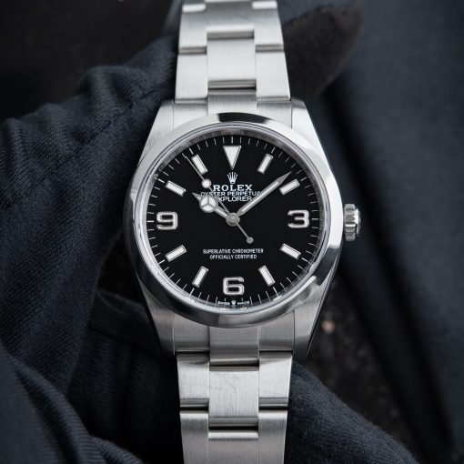 Rolex Explorer 1 Oyster Perpetual 36mm Black Dial Steel Automatic