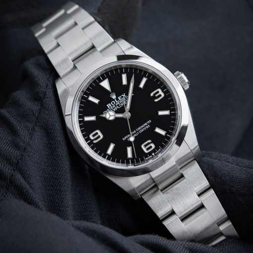 Rolex Explorer 1 Oyster Perpetual 36mm Black Dial Steel Automatic